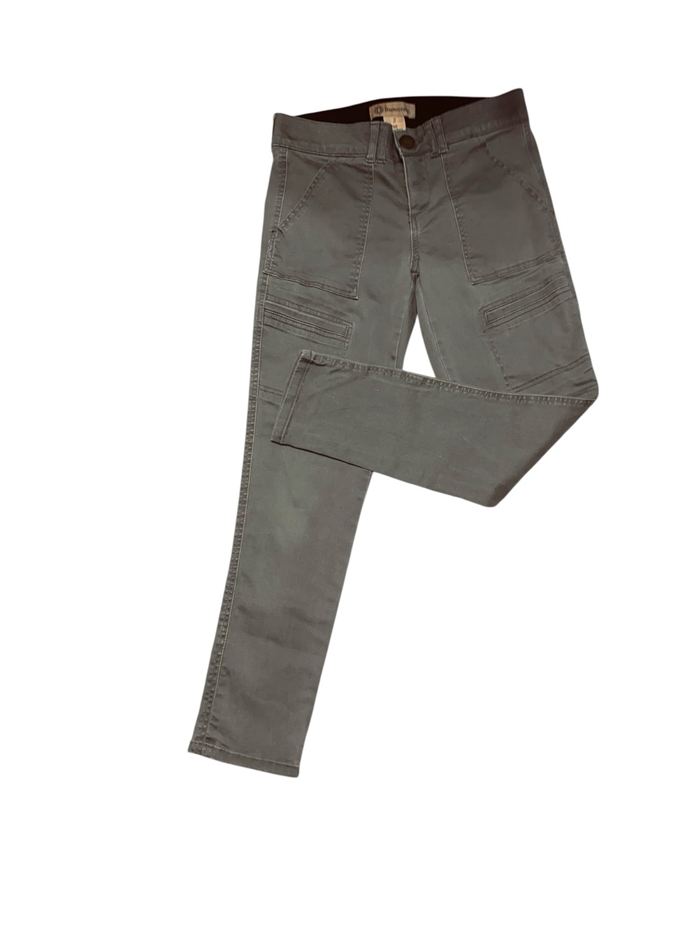 Democracy Ab Technology Pants Womens Size 2 (28X25) Olive Khaki Stretch Detailed